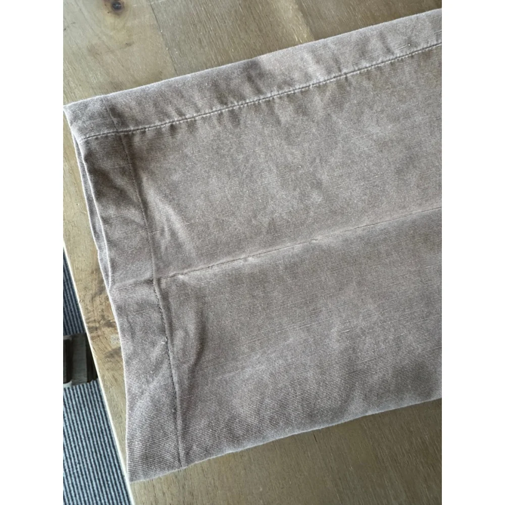 Corneliani Beige Cotton Linen Trousers Men's Size 60
